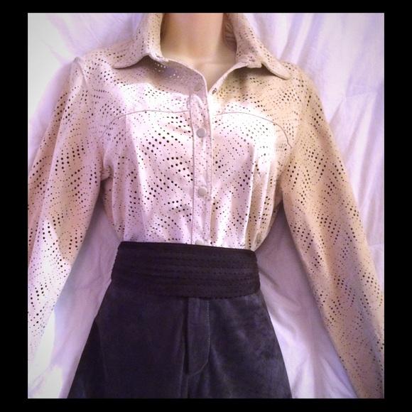 !RKA Perforated Suede Shirt/Jacket