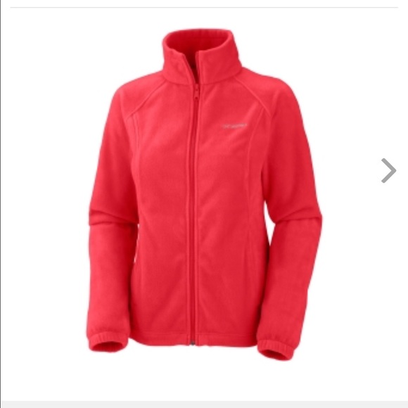 Columbia fleece jacket-red