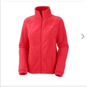 Columbia fleece jacket-red