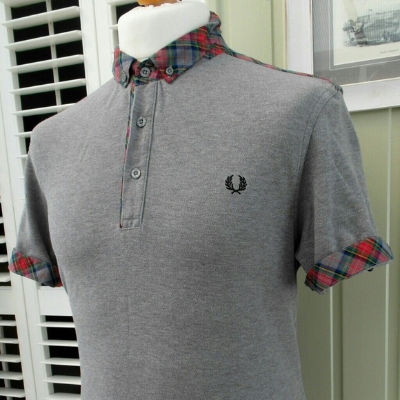 Fred Perry Plaid Tipped Pique Polo