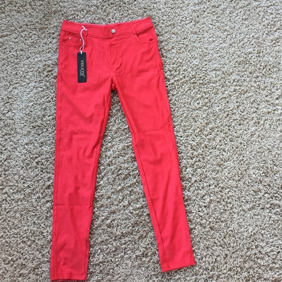 Red Jeggings.  NWT!