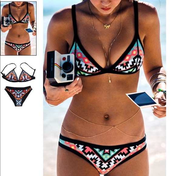 Tribal print bikini. Brand new!
