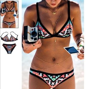 Tribal print bikini. Brand new!