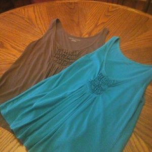 Pair of New York & Company tanks