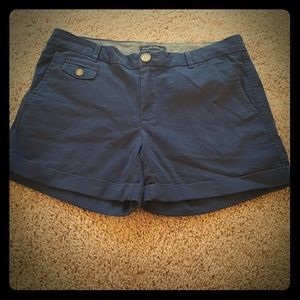 Navy blue Banana Republic shorts.