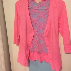 Neon Pink Cardigan