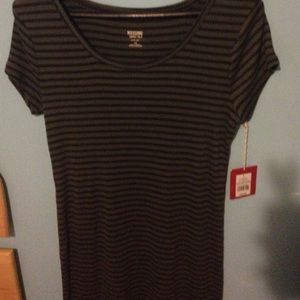 Stripped T-shirt dress