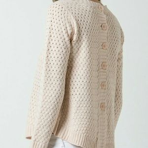 Back Button-Down Sweater