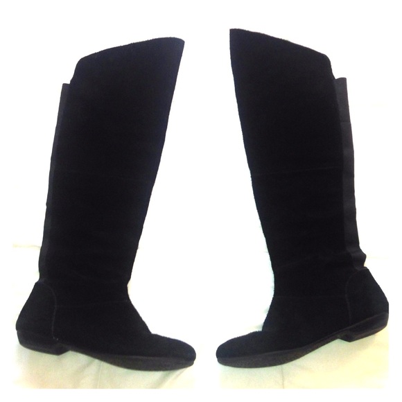 MOVING SALE ❕Black Suede Over the Knee Boots