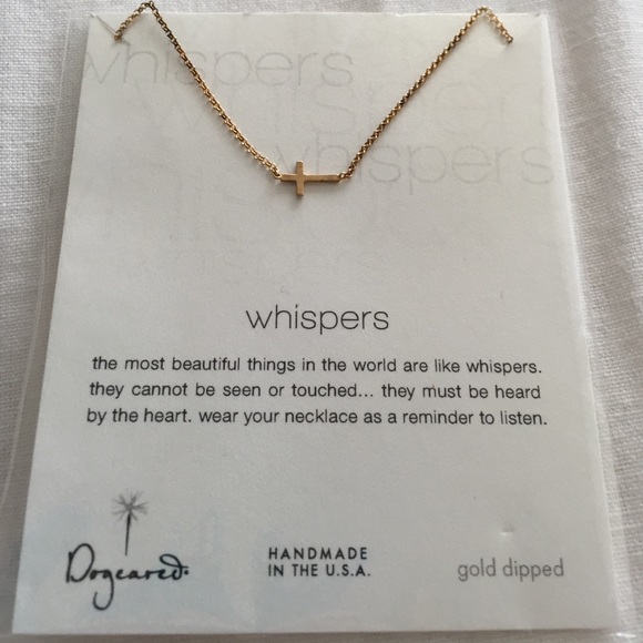 Dogeared small cross pendant necklace