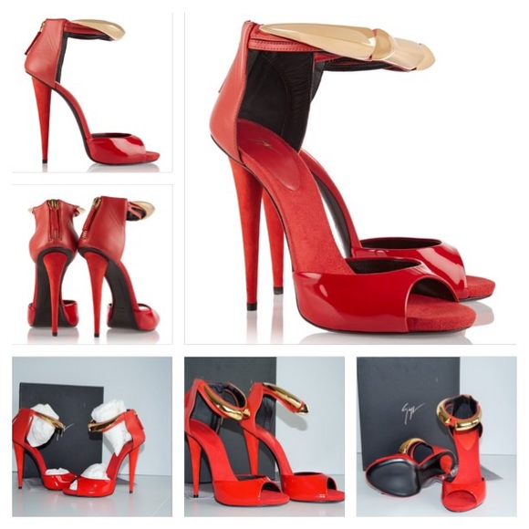 💝Authentic Giuseppe Zanotti Red Platform Shoes 💝