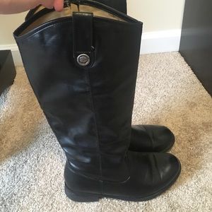 Black riding boots