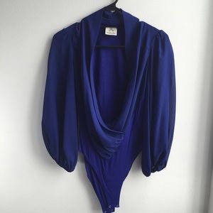 Sexy and Elegant Royal Blue Bodysuit