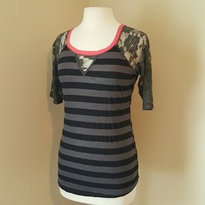 SALE! Lace 3/4 Sleeve Shirt