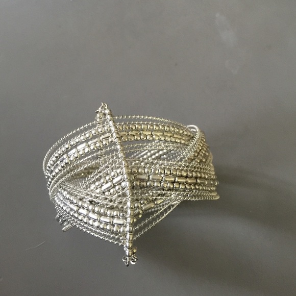 Silver cuff bracelet - Picture 2 of 3