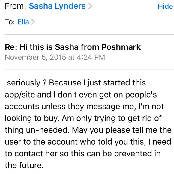 ❌❌SCAMMER ALERT❗️❗️❗️❌ SASHA LYNDERS ?????