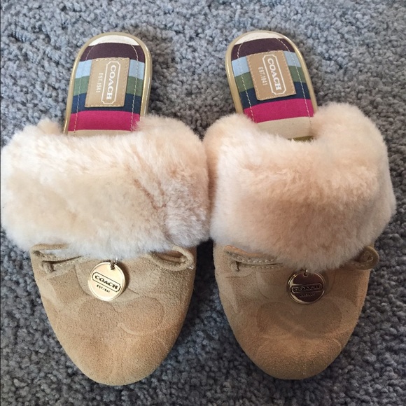 Coach slippers
