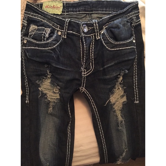 BRAND NEW RIPPED SKINNY JEANS - SIZE 28 WOMENS - Picture 2 of 4