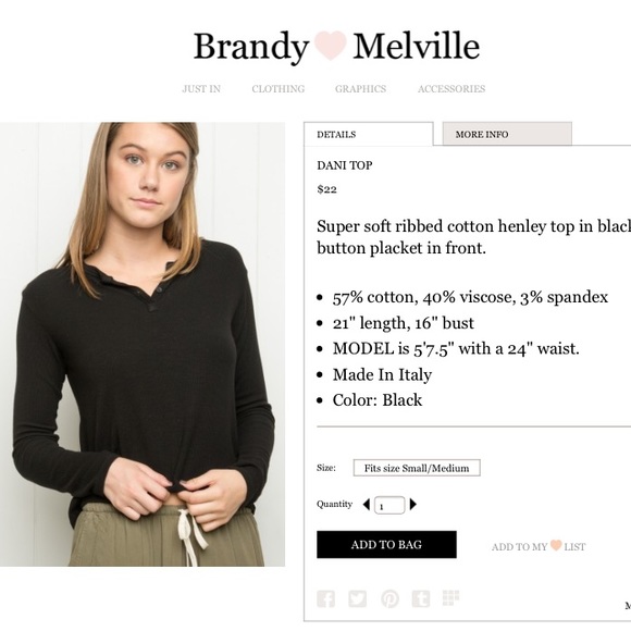 Grey Brandy Melville Top