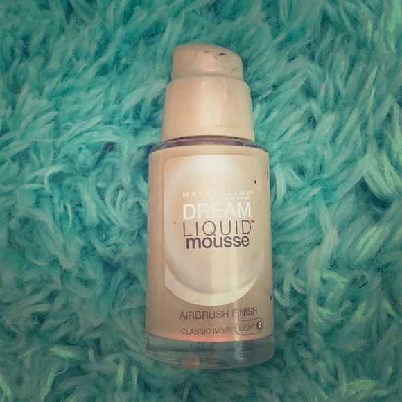 Maybelline Dream Liquid Mouse foundation.