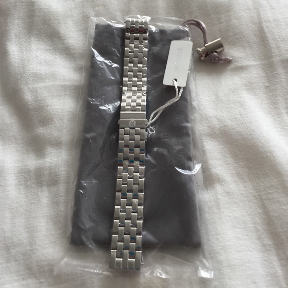 Michele stainless steel bracelet strap 16mm 5 link