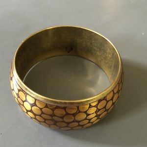 Gold cuff bracelet