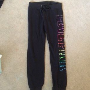 PINK Black Sweatpants