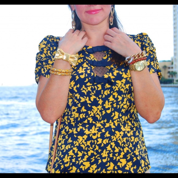 Prettiest Butterfly Print Blouse