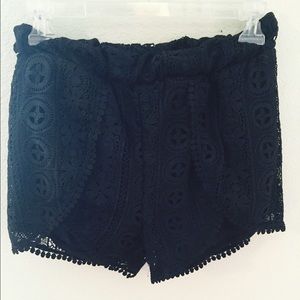 Lace black shorts