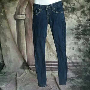 Stretchy Sz 0 Levi's 524 TOO SUPERLOW Skinny Jeans