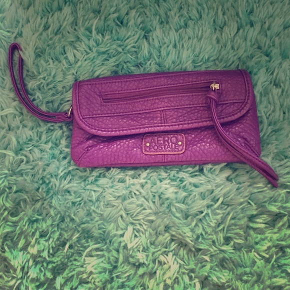 Purple Aeropostale Wristlet