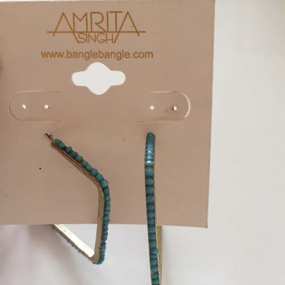 Amrita Singh square hoop earrings