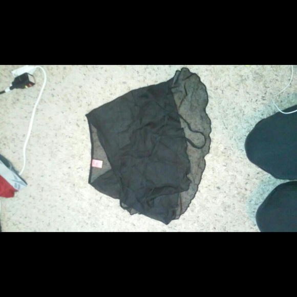 Black sheer ballet skirt