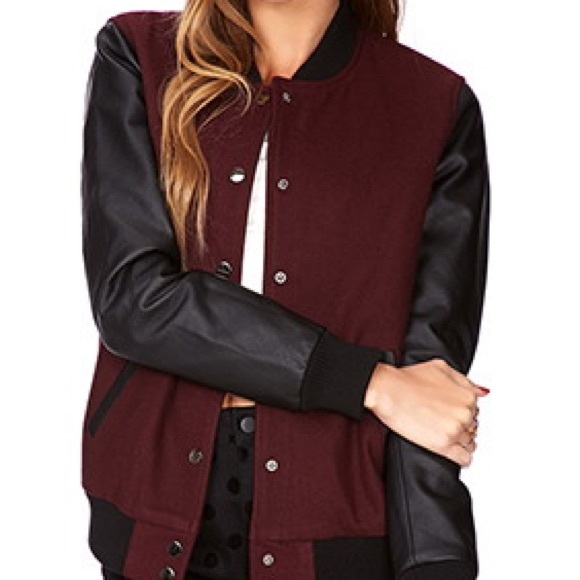 Burgundy Varsity Jacket
