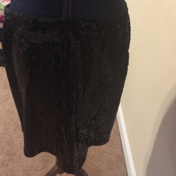 Black sequin mini skirt -XL - Picture 3 of 4