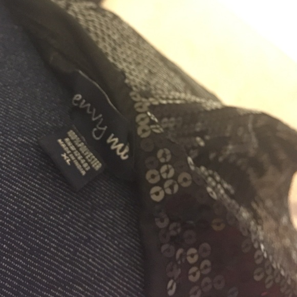 Black sequin mini skirt -XL - Picture 4 of 4