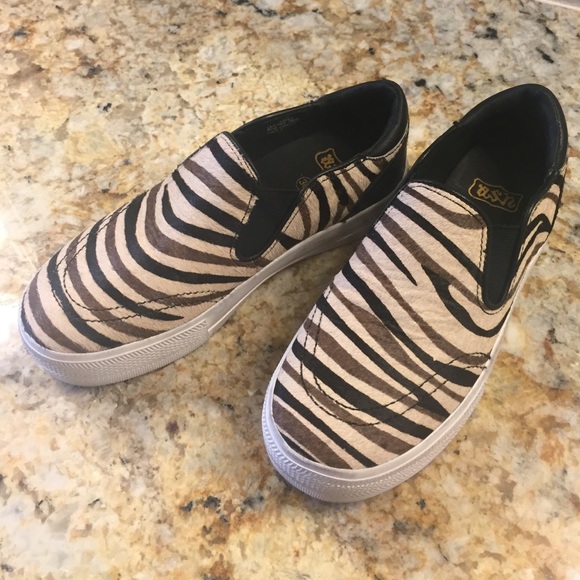 ASH Jungle Zebra Calf Hair Slip On Sneaker