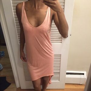 Pink high low dress from urban outfitters