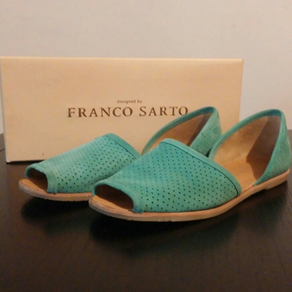 Genuine leather Franco Sarto slides