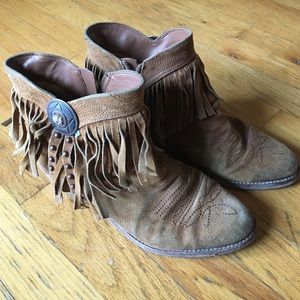 Sam Edelman Fringe Booties 8