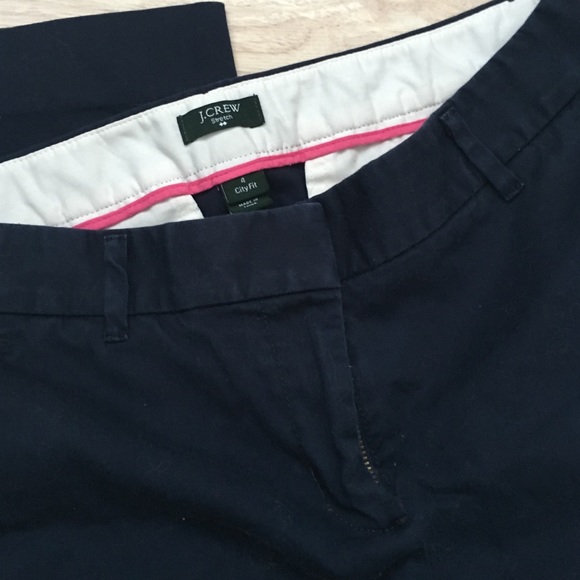 Navy J Crew Chino Pants