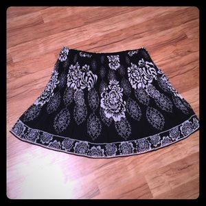 Knee length skirt