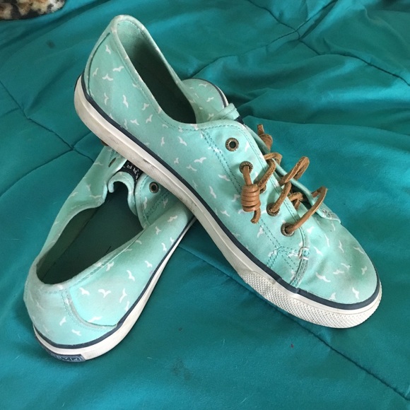 Teal Sperrys