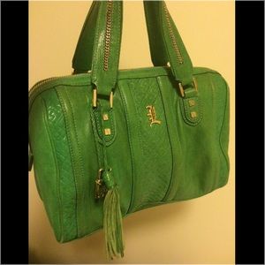 Genuine L.A.M.B by Gwen Stefani leather satchel.