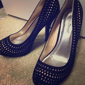 Black and Tan high heels