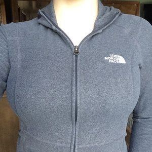 The North Face gray hooded jacket