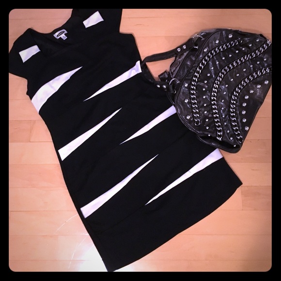 Black and white dress
