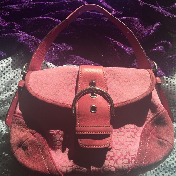 Coach Handbags - Small original pink coach purse, this is a so cute