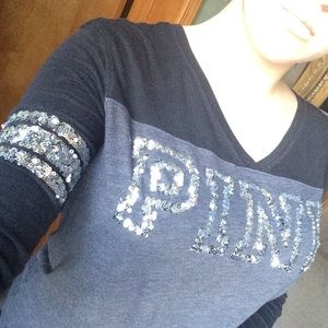 ✨PINK Victoria's Secret sparkly top✨