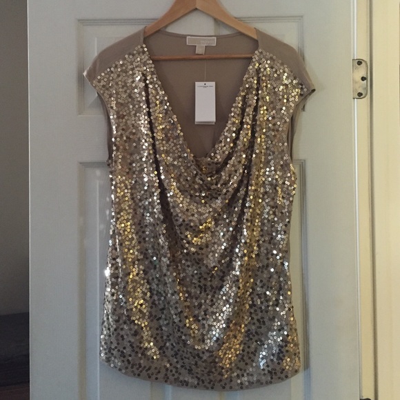 Sparkly gold top